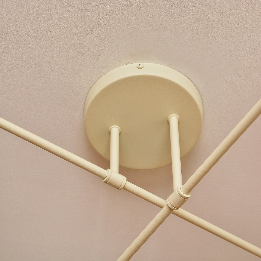 Plafondluchter MOON 4xE27/15W/230V crème