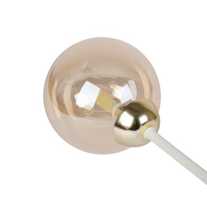 Plafondluster OBSIDIAN 6xG9/10W/230V crème/goud/rookbeige