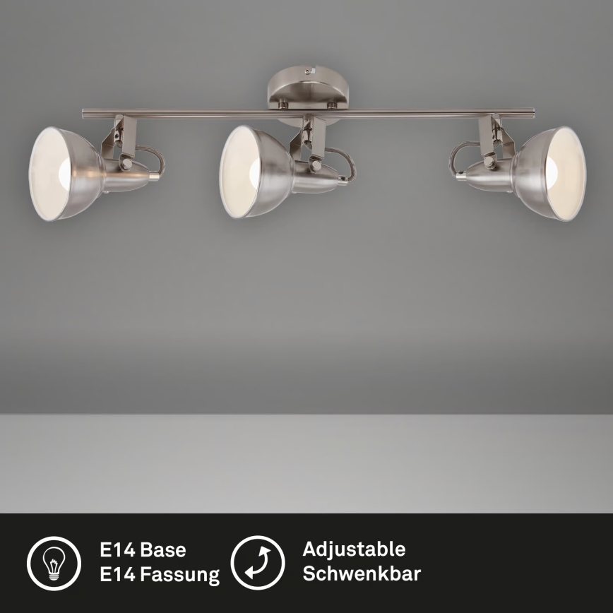 Plafondspot 3xE14/40W/230V mat chroom