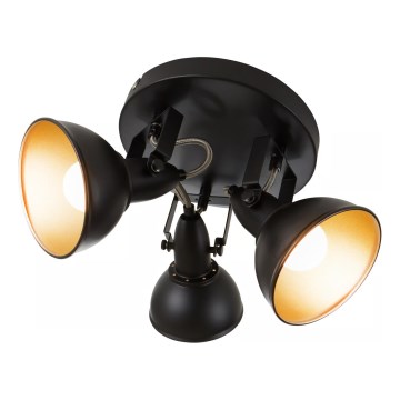 Plafondspot 3xE14/40W/230V zwart