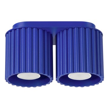 Plafondspot AURA 2xGU10/10W/230V blauw