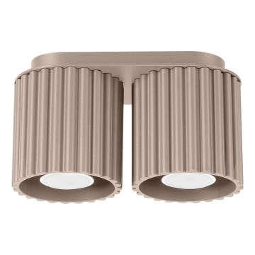Plafondspot AURA 2xGU10/10W/230V taupe