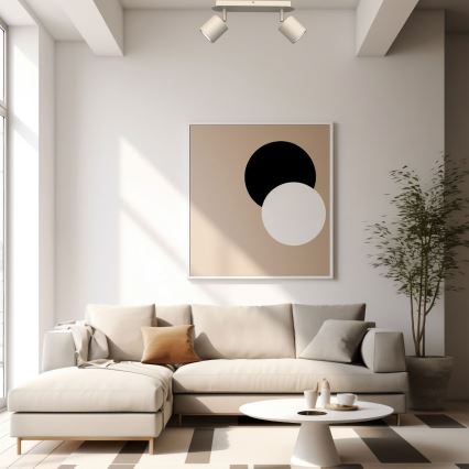 Plafondspot DEMIA 2xGU10/8W/230V beige