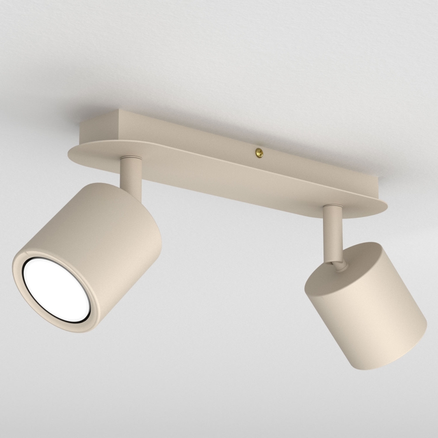 Plafondspot DEMIA 2xGU10/8W/230V beige