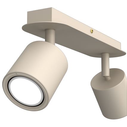Plafondspot DEMIA 2xGU10/8W/230V beige