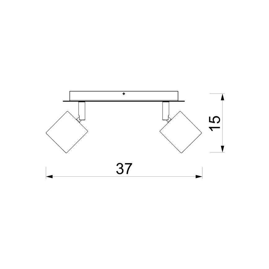 Plafondspot DEMIA 2xGU10/8W/230V beige