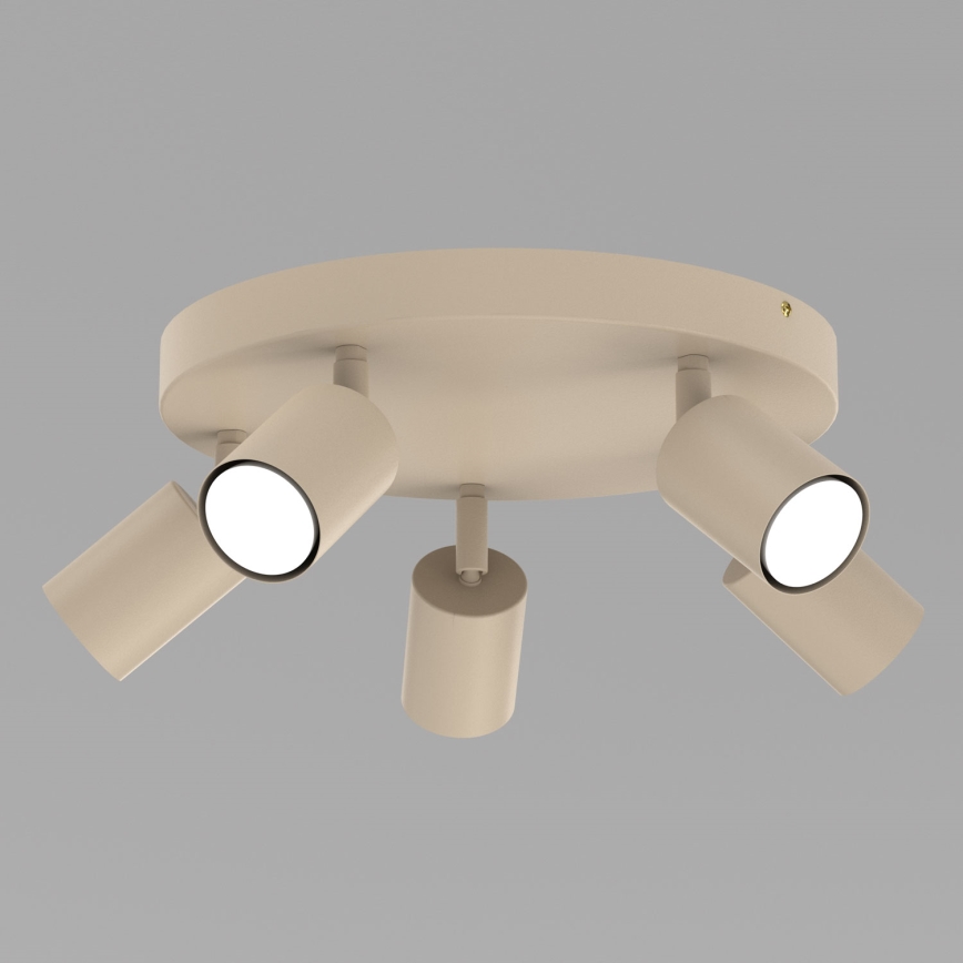 Plafondspot FUN 5xGU10/8W/230V beige