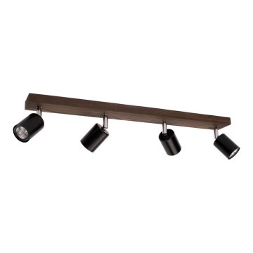Plafondspot MANARA 4xGU10/5W/230V dennenhout