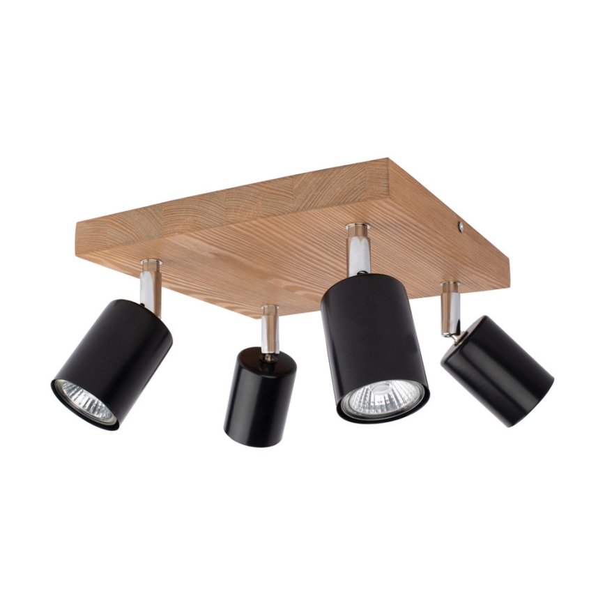 Plafondspot MANARA 4xGU10/5W/230V grenen