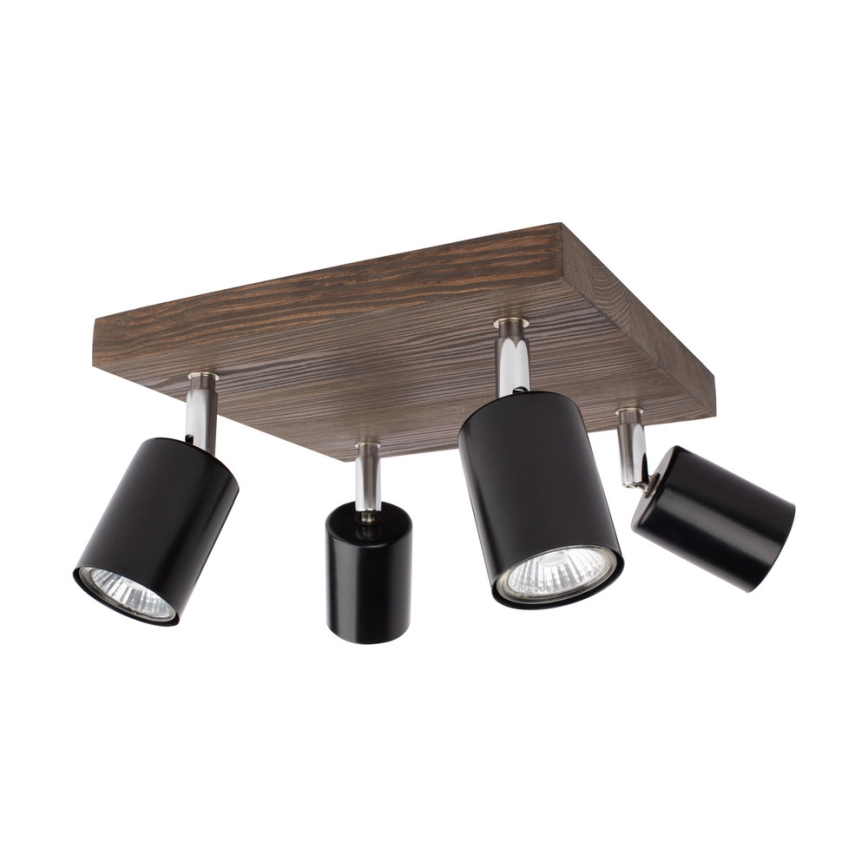 Plafondspot MANARA 4xGU10/5W/230V grenen