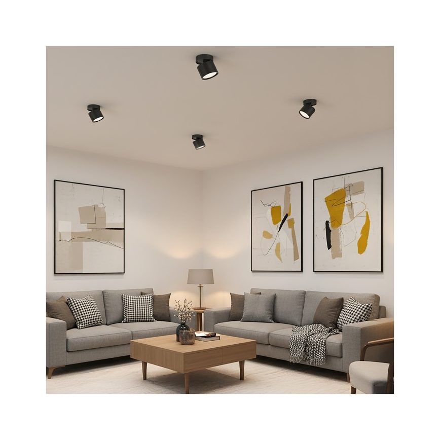 Plafondspot OH12F 1xGX53/35W/230V 8,5 cm zwart