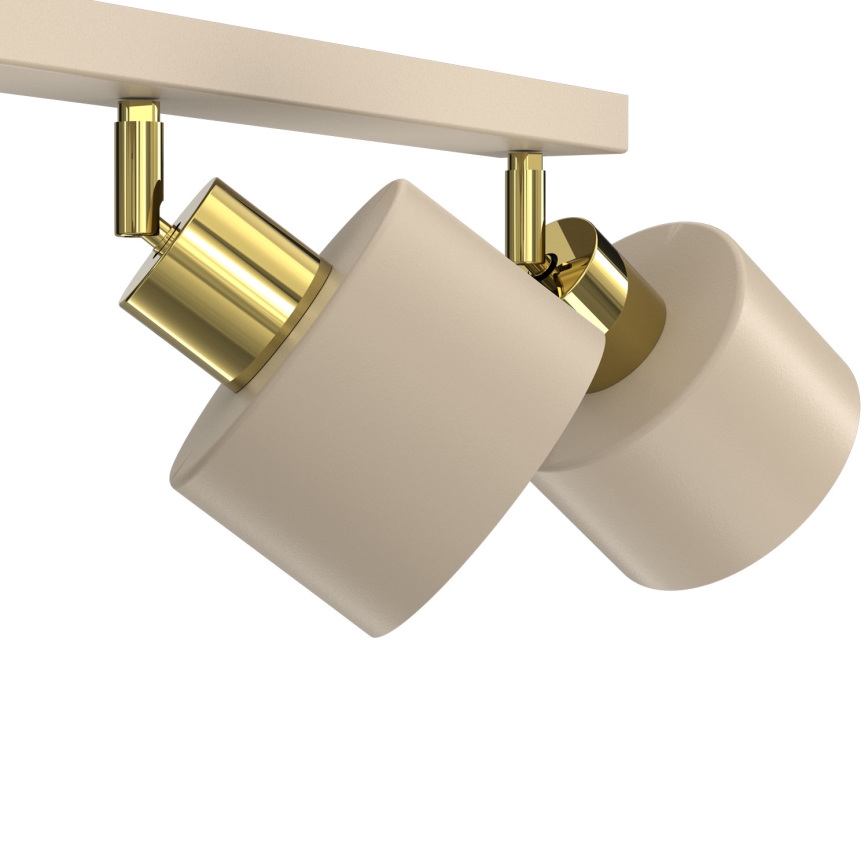 Plafondspot PARKLA 3xE27/15W/230V beige/goud