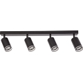 Plafondspot PIPE 4xGU10/10W/230V zwart