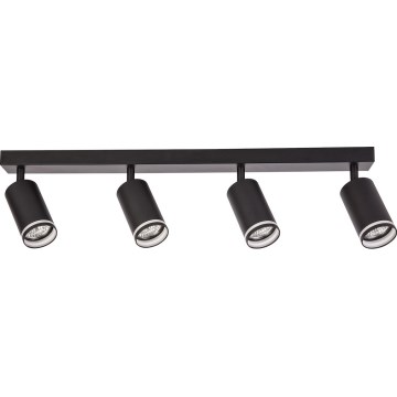 Plafondspot PIPE 4xGU10/10W/230V zwart