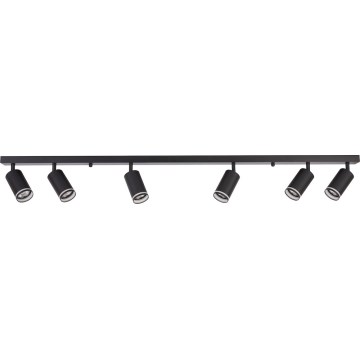 Plafondspot PIPE 6xGU10/10W/230V zwart
