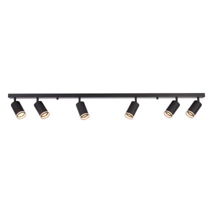 Plafondspot PIPE 6xGU10/10W/230V zwart