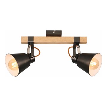 Plafondspot RETRO 2xE27/40W/230V bruin