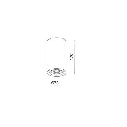 Plafondspot STOA 1xGU10/35W/230V