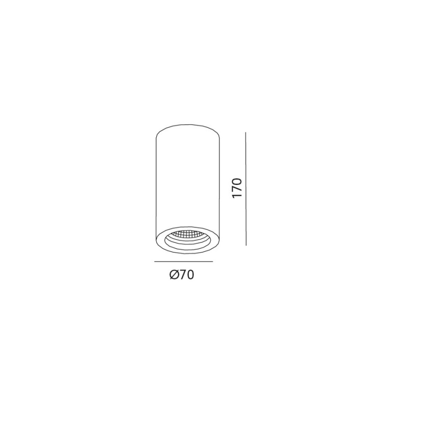 Plafondspot STOA 1xGU10/35W/230V