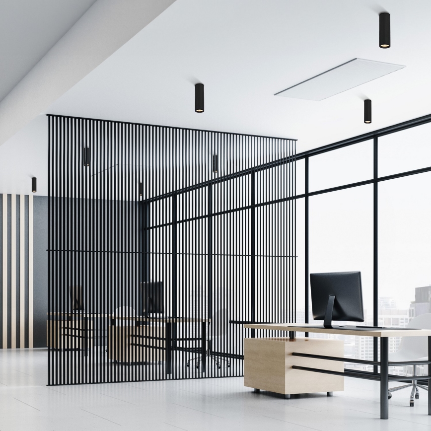 Plafondspot TUNE M 1xGU10/10W/230V 17 cm zwart