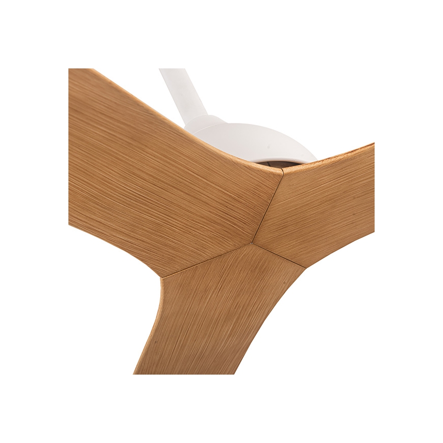 Plafondventilator diameter 132 cm beige/wit + afstandsbediening