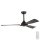 Plafondventilator diameter 132 cm IP44 zwart + afstandsbediening