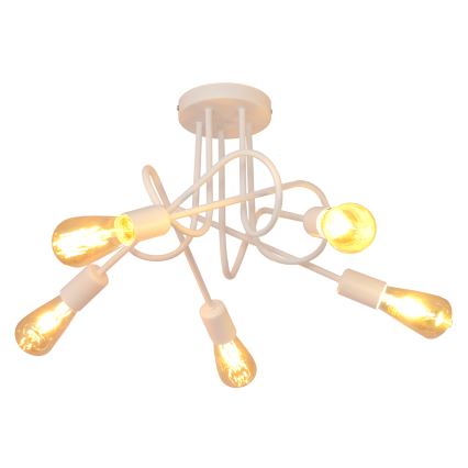 Plafondverlichting OXFORD 5xE27/15W/230V wit