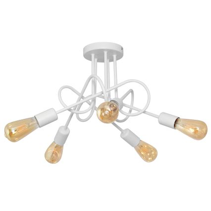 Plafondverlichting OXFORD 5xE27/15W/230V wit