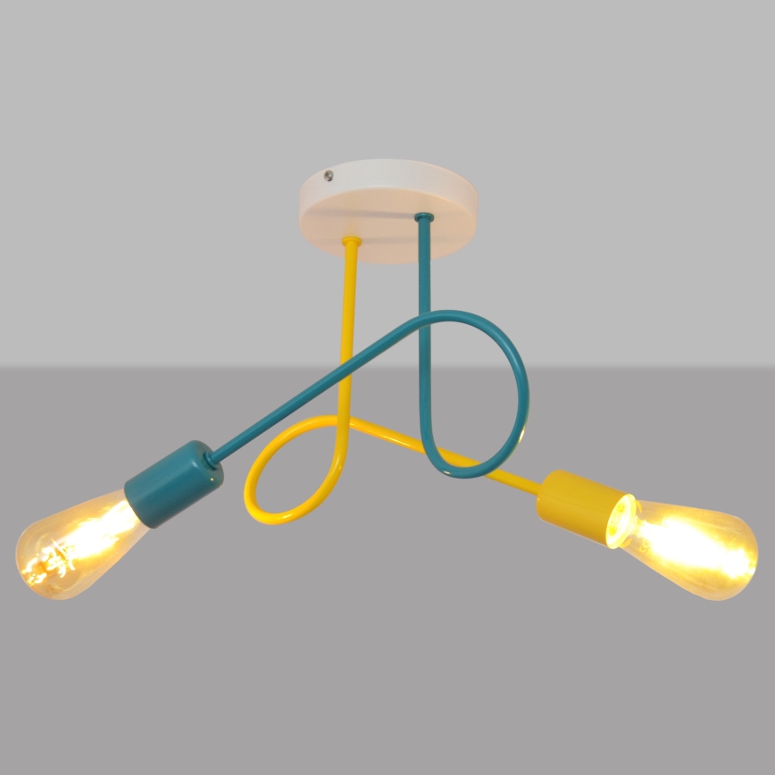 Plafondverlichting voor kinderen OXFORD 2xE27/15W/230V