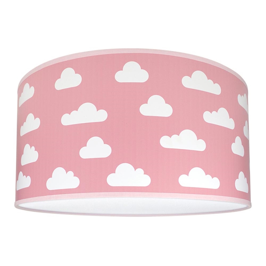 Plafonnière kinderkamer CLOUDS PINK 2xE27/60W/230V roze