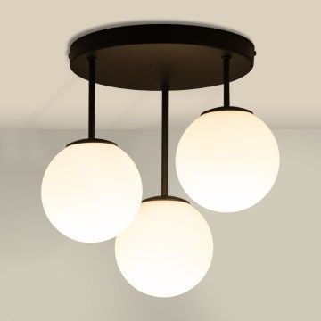 Plafonnière MOONLIGHT 3xE27/15W/230V zwart