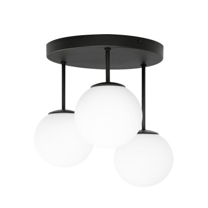 Plafonnière MOONLIGHT 3xE27/15W/230V zwart