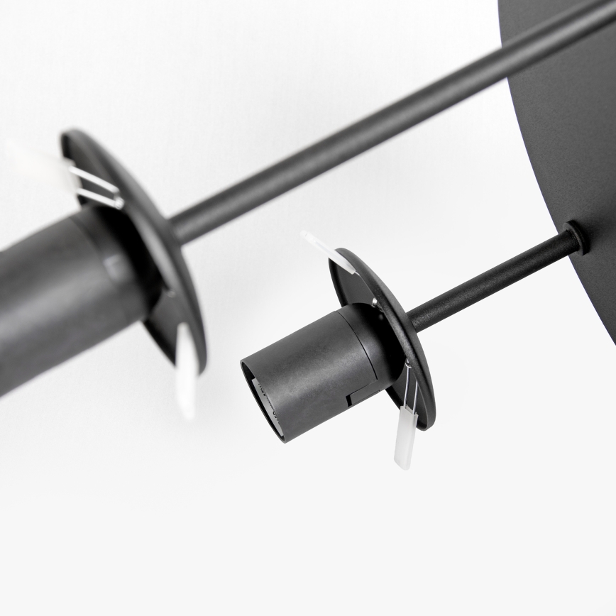 Plafonnière MOONLIGHT 3xE27/15W/230V zwart