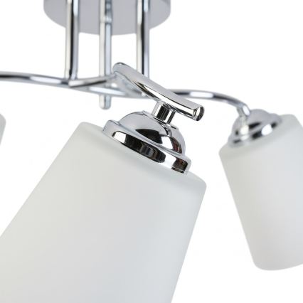 Plafonnière PAFOS 3xE27/15W/230V glanzend chroom