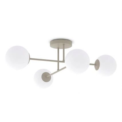 Plafonnière ROMA 4xE14/10W/230V beige