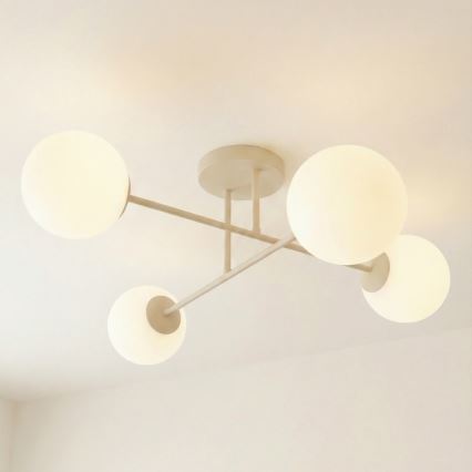 Plafonnière ROMA 4xE14/10W/230V beige
