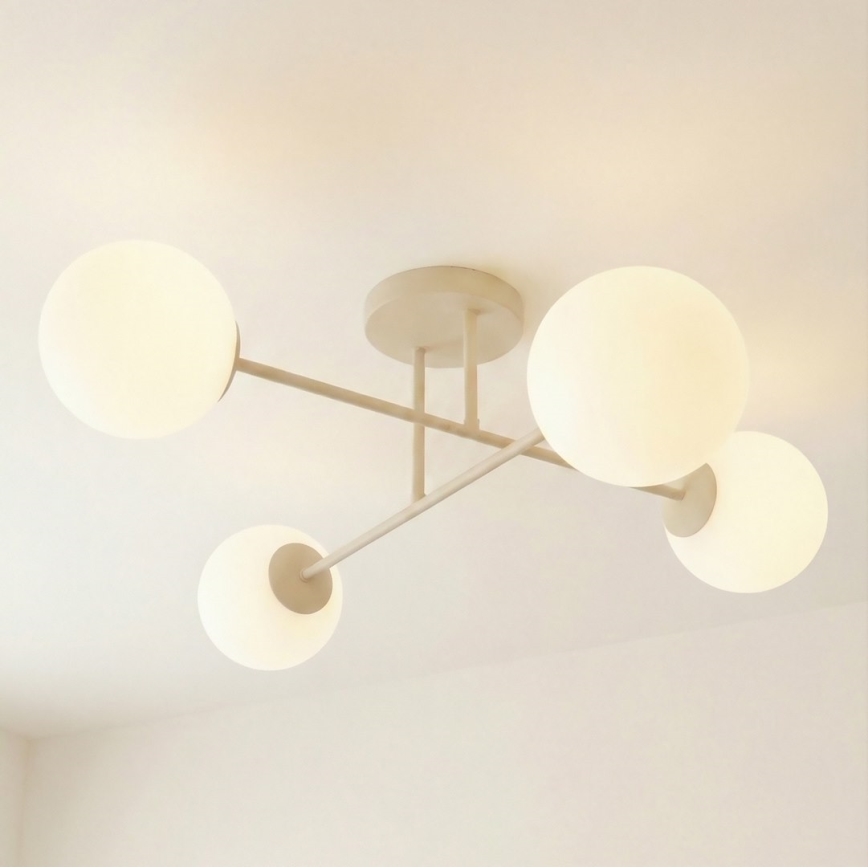 Plafonnière ROMA 4xE14/10W/230V beige