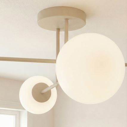 Plafonnière ROMA 4xE14/10W/230V beige