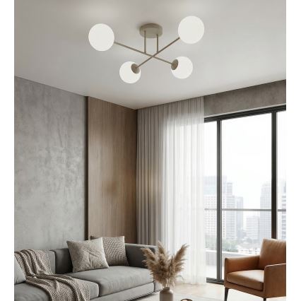 Plafonnière ROMA 4xE14/10W/230V beige