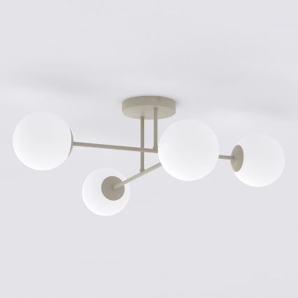Plafonnière ROMA 4xE14/10W/230V beige
