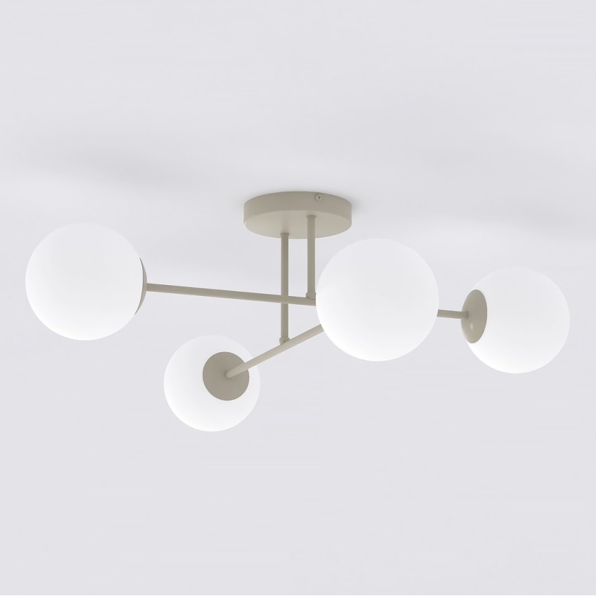 Plafonnière ROMA 4xE14/10W/230V beige