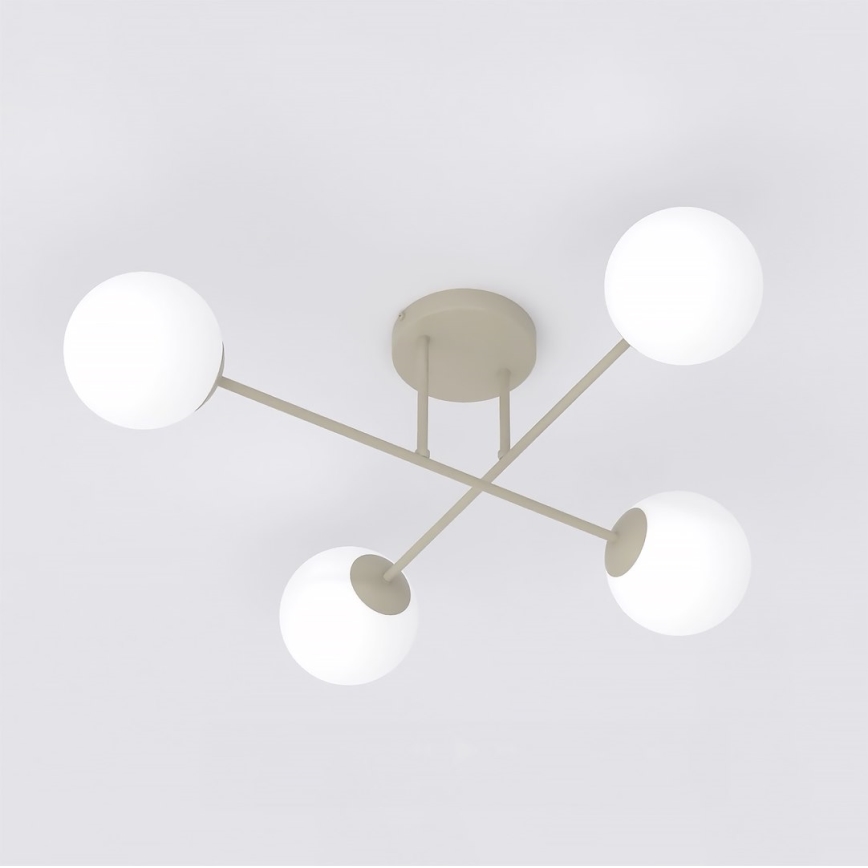 Plafonnière ROMA 4xE14/10W/230V beige