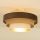 Plafonnière WENTA 1xE27/60W/230V Ø 50 cm bruin/jute/beige