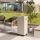 Planika - Buiten gas haard 142x36 cm 8kW 1xAAA wit + beschermende hoes