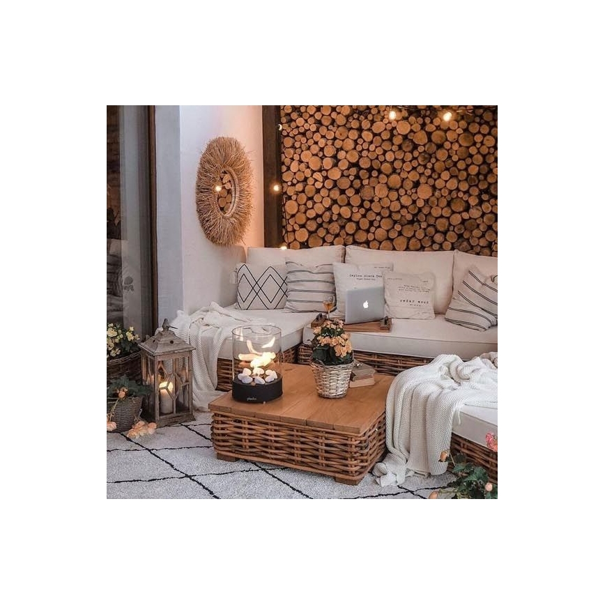 Planika - BIO-open haard 36,3x25,1 cm 2,5kW zwart
