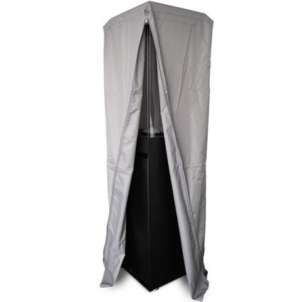 Planika - Buiten gas haard 142x36 cm 8kW 1xAAA zwart + beschermende hoes