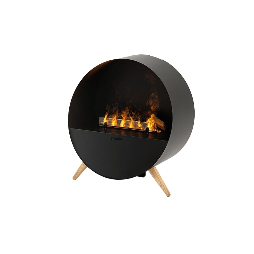 Planika - Waterdamphaard met afstandsbediening 72,9x65,3 cm 125W/230V zwart