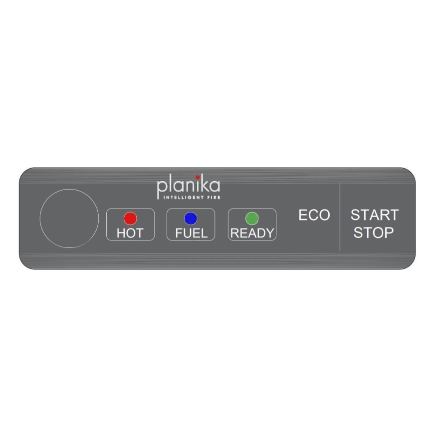 Planika - Inbouw BIO-open haard met afstandsbediening 19,1x38 cm 2,5kW/230V zwart