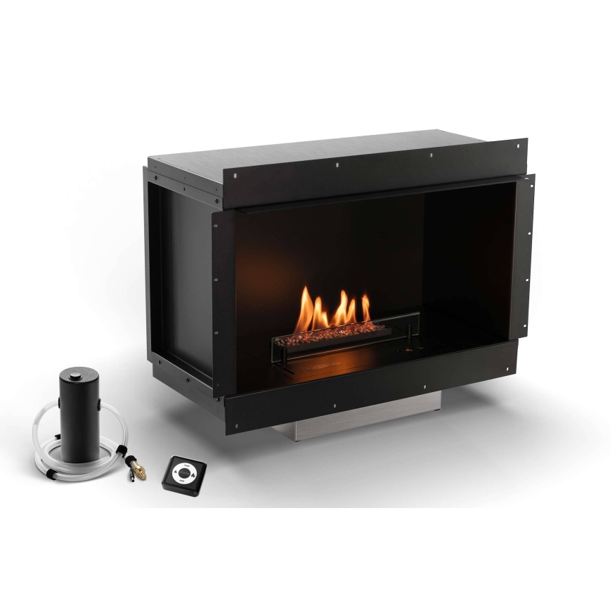 Planika - Inbouw universeel BIO-open haard met afstandsbediening 56,2x75 cm 2,5kW/230V