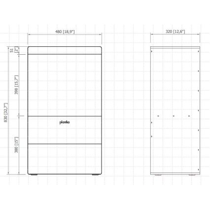 Planika - Stoomhaard met afstandsbediening 83x48 cm 125W/230V zwart